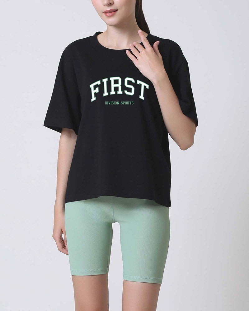 First Division T-Shirts Varsity Tee - Black/Green