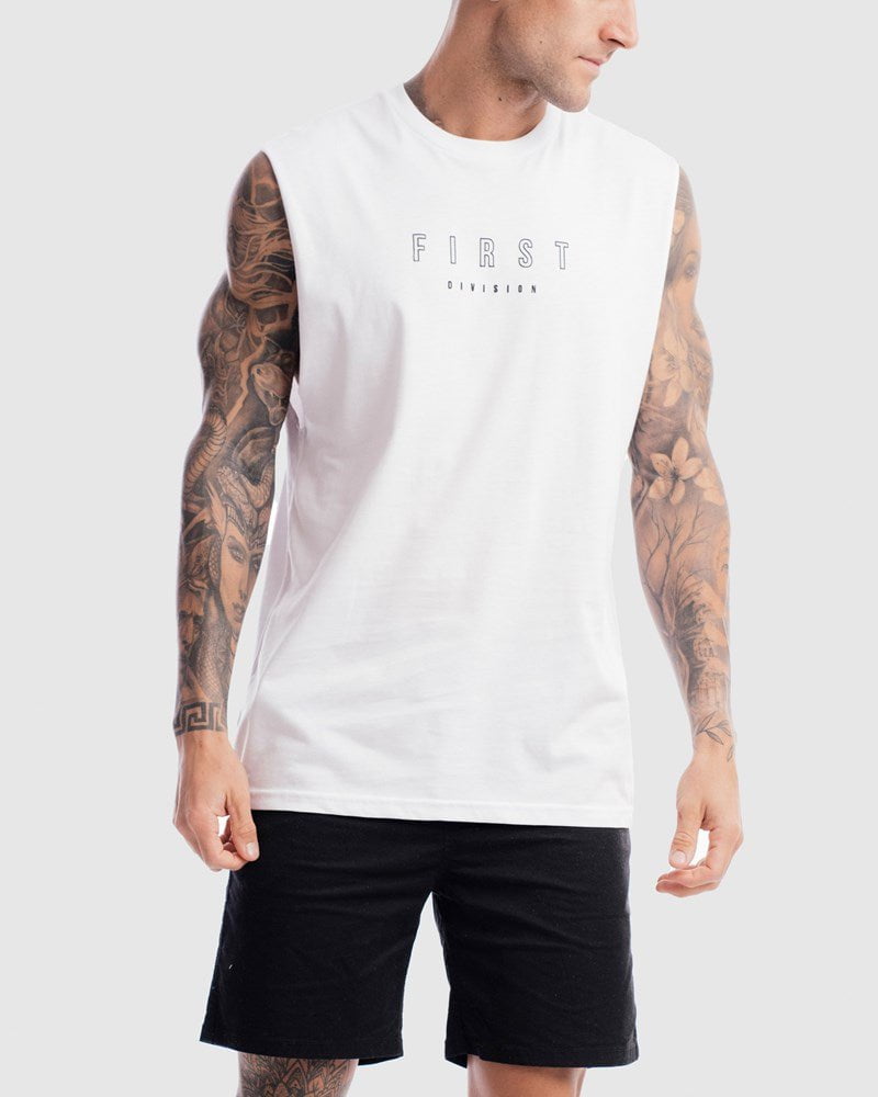 First Division Tank Tops First Rise Tank - White