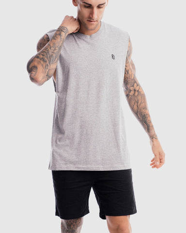 First Division Tank Tops Mens Contract Rise Tank - Marle Grey