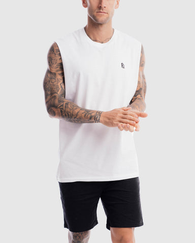 First Division Tank Tops Mens Contract Rise Tank - White