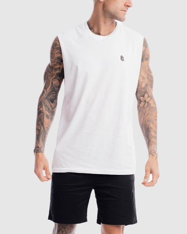First Division Tank Tops Mens Contract Rise Tank - White