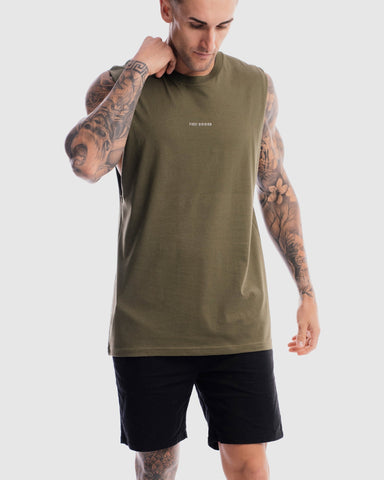 First Division Tank Tops Mens Division Tank - Olive