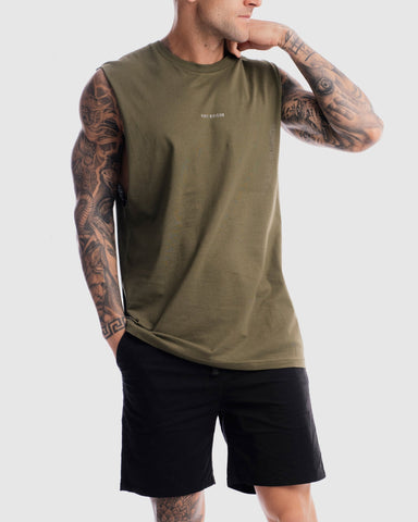 First Division Tank Tops Mens Division Tank - Olive
