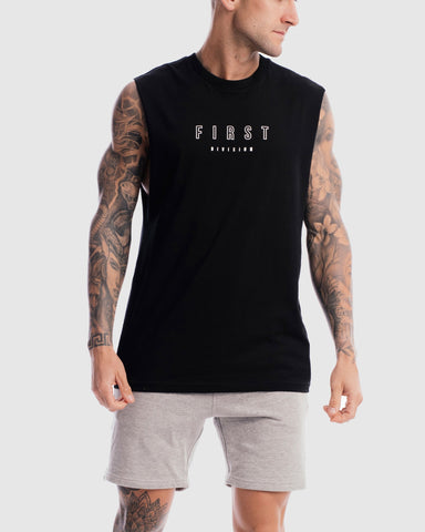 First Division Tank Tops Mens First Rise Tank - Black
