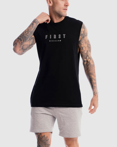 First Division Tank Tops Mens First Rise Tank - Black