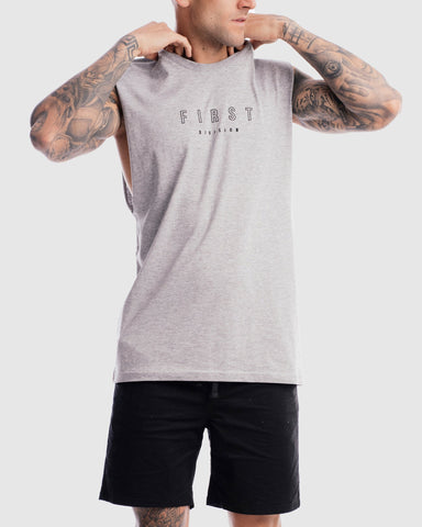 First Division Tank Tops Mens First Rise Tank - Marle Grey