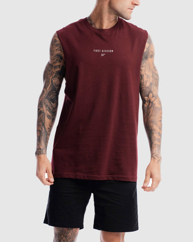 First Division Tank Tops Mens Grand Stand Centre Tank - Ox