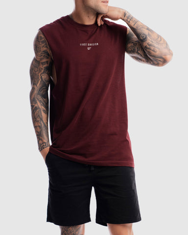 First Division Tank Tops Mens Grand Stand Centre Tank - Ox