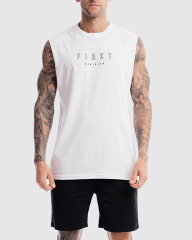 First Division Tank Tops S First Rise Tank - White