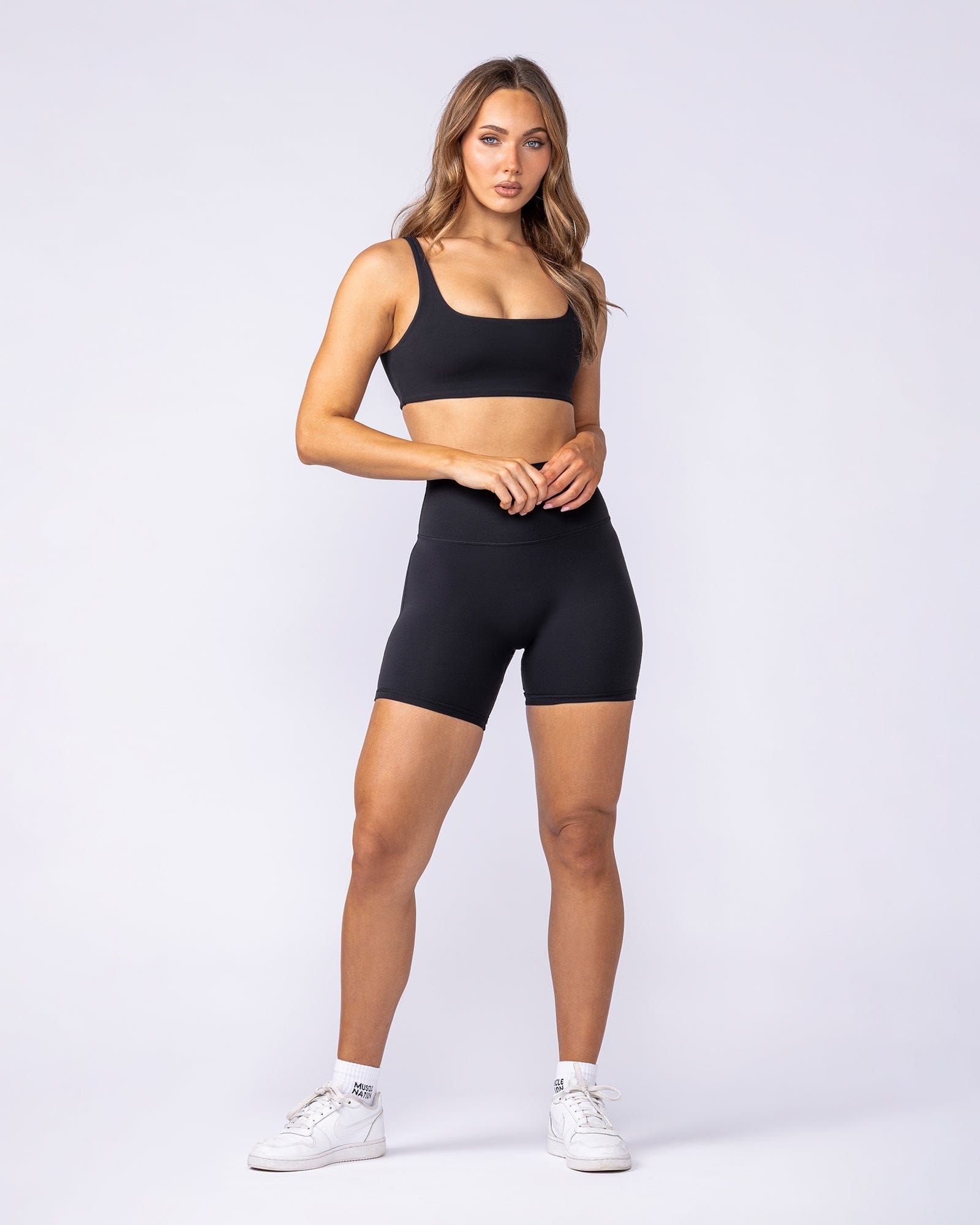 Fundamental Aura Bra Black - Muscle Nation women's sports bra, view 5