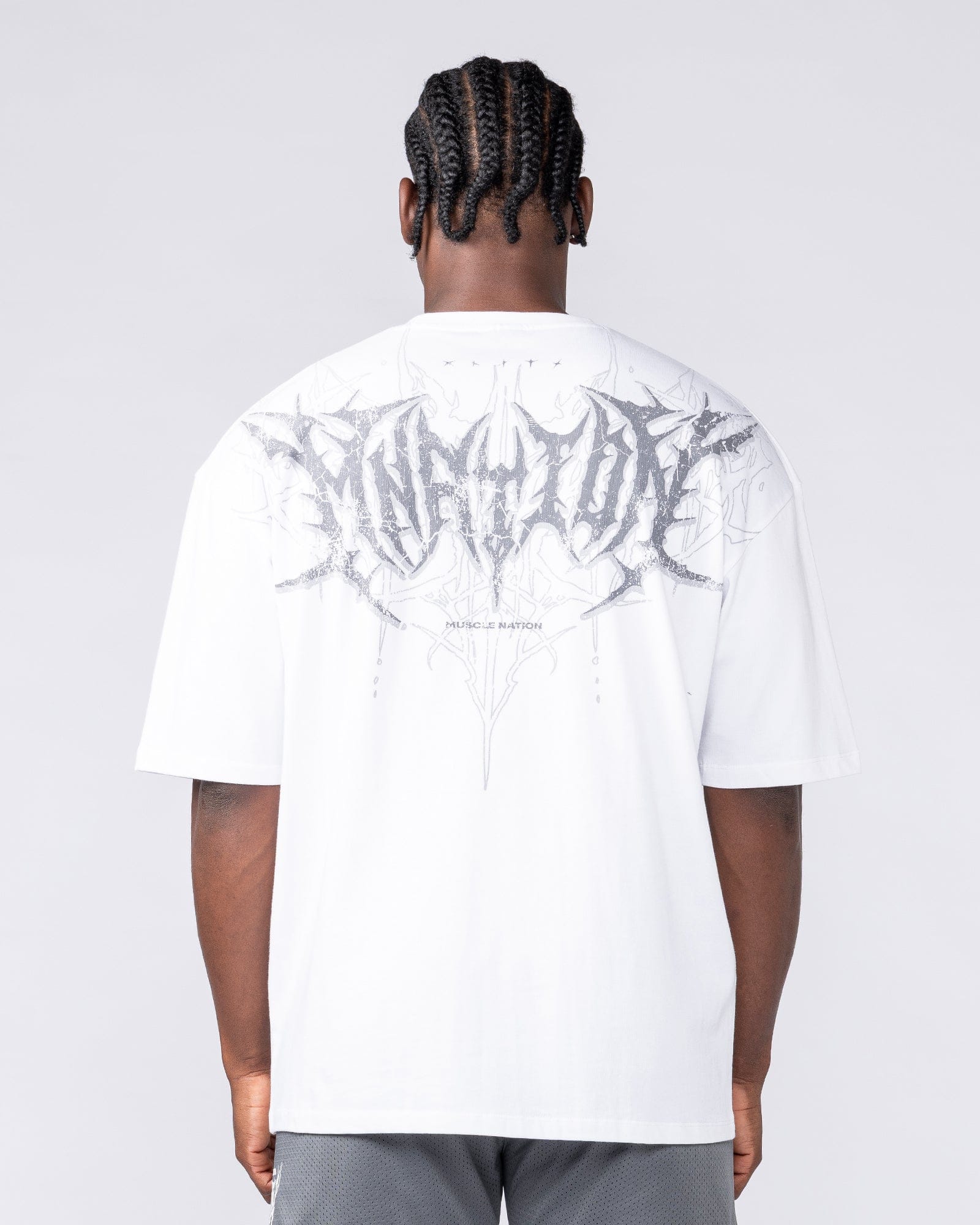 Gothic Oversized Tee - White