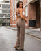 Aura Straight Leg Leggings Regular Taupe - Muscle Nation women's leggings