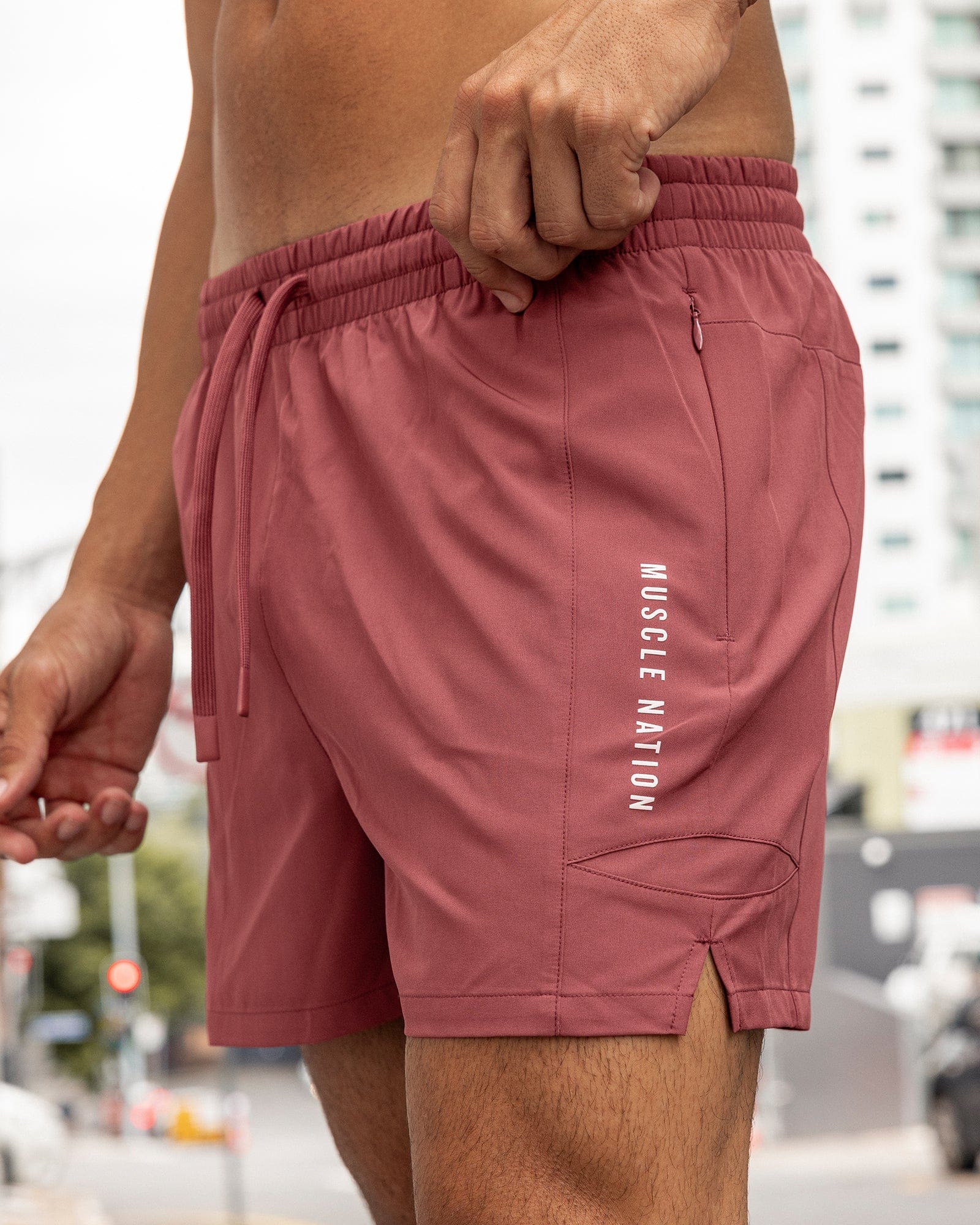 Streamline Training 3" Shorts Rust - Muscle Nation men's gym shorts