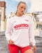 United Loopback Oversized Long Sleeve Top Babydoll - Muscle Nation women's long sleeve tee
