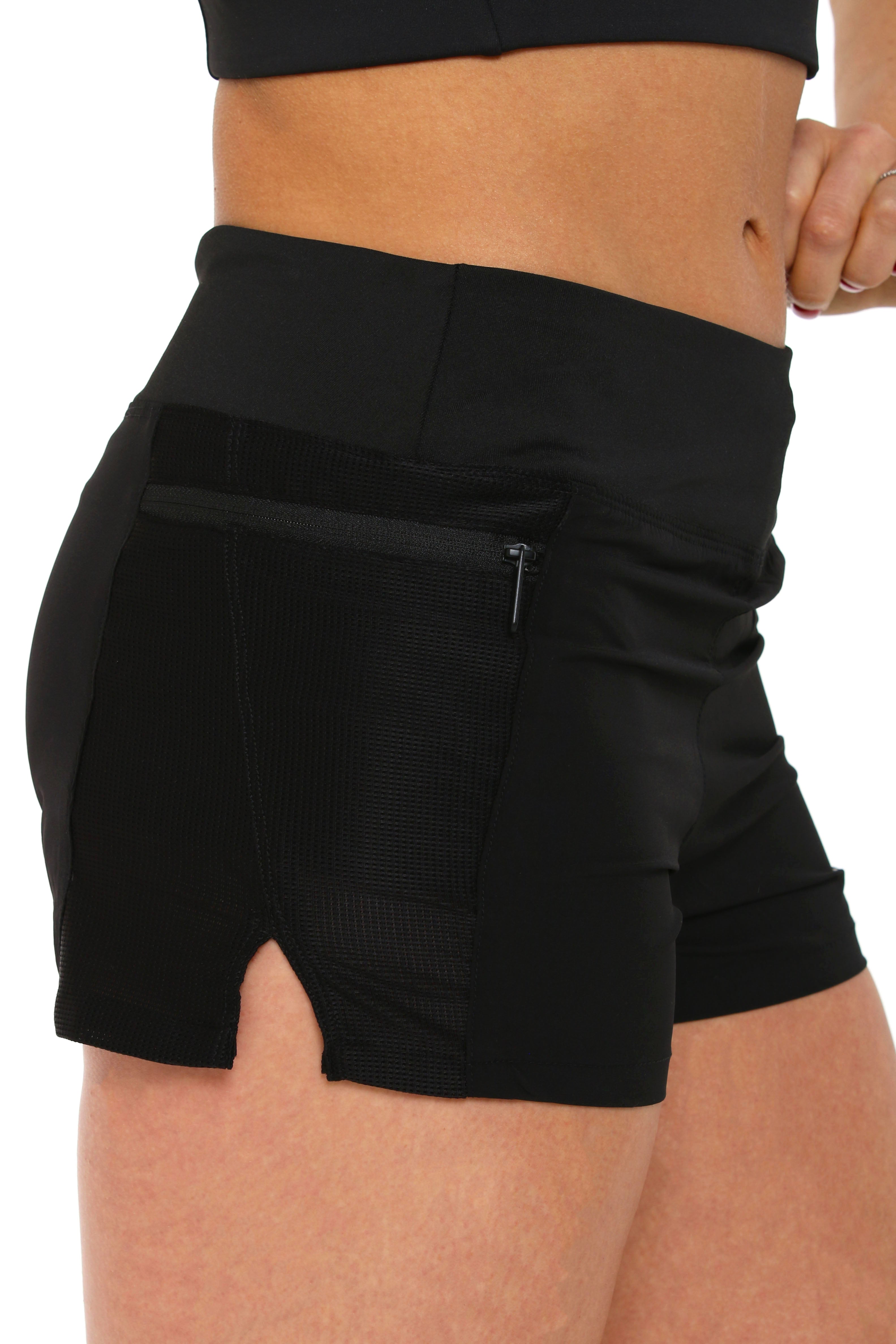 Humble Apparel Women's Gym Shorts Flow Shorts - Black