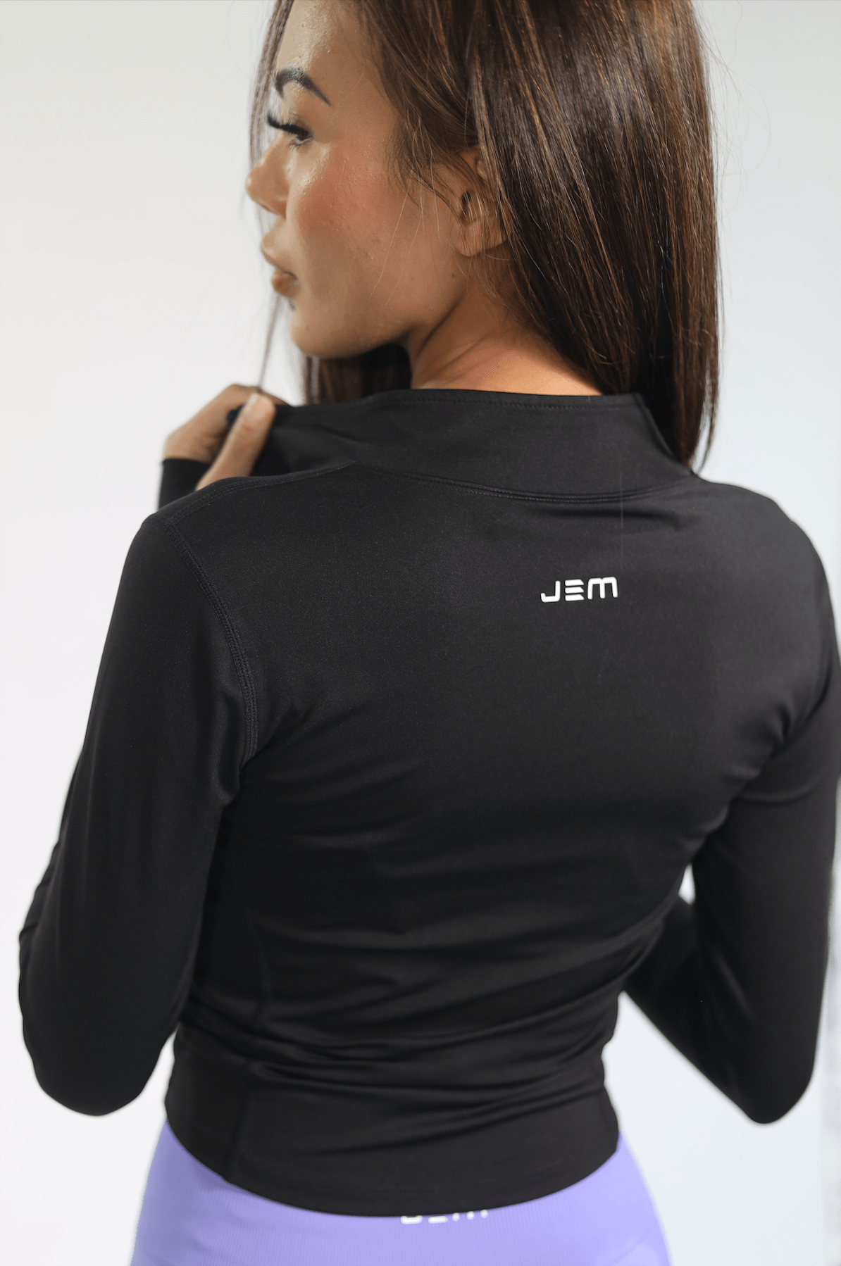 jem sporting Jacket soft smoothing zip jacket - ONYX