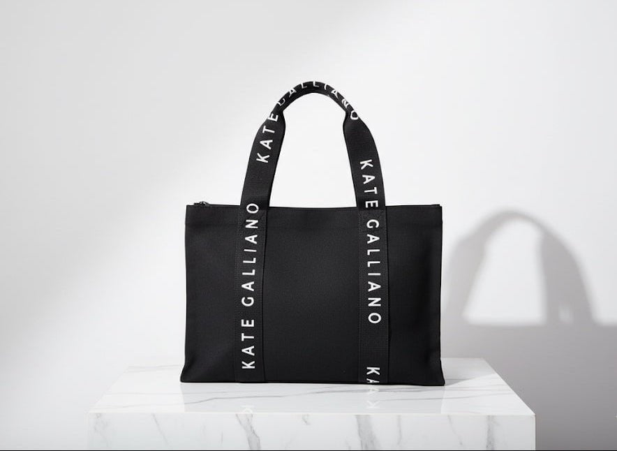KATE GALLIANO Gym Bag KG Tote Bag - Black