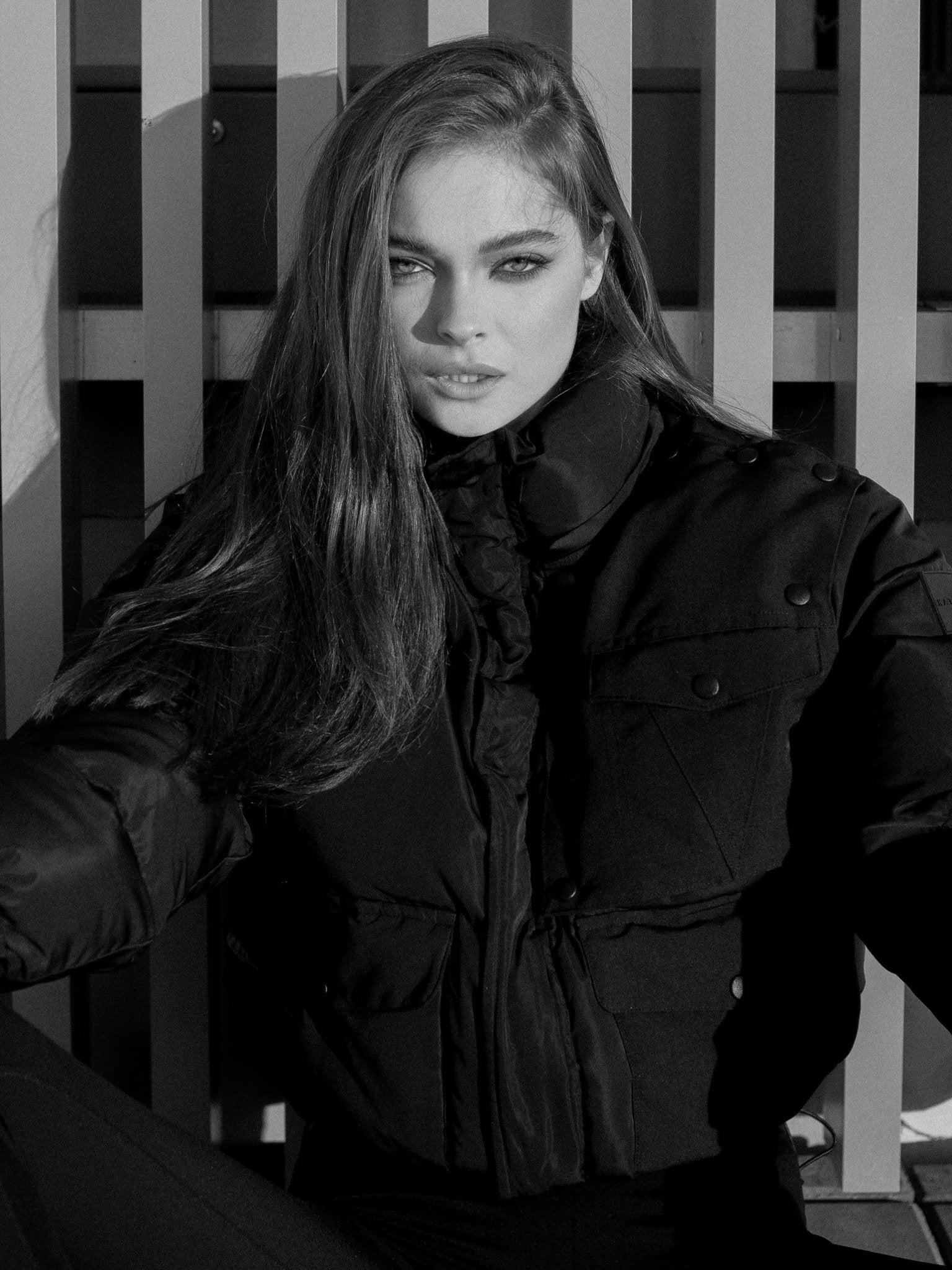 Kate Galliano Jackets KG Cropped Puffer Jacket - Black