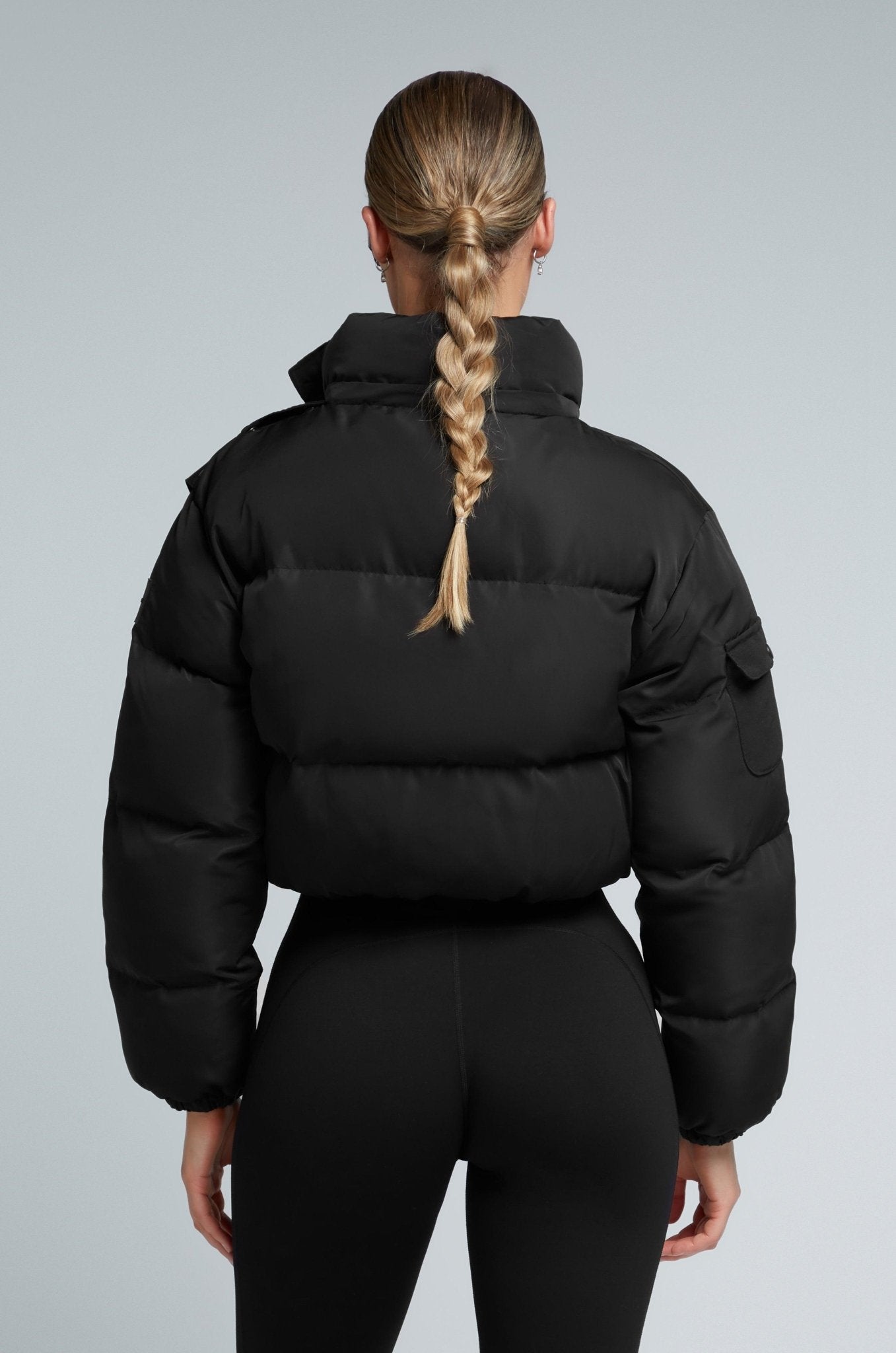Kate Galliano Jackets KG Cropped Puffer Jacket - Black