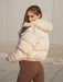 Kate Galliano Jackets KG Cropped Puffer Jacket - Latte