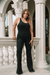 Kate Galliano Jumpsuit L/XL Flared Jumpsuit - Black
