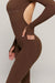 Kate Galliano Jumpsuit S/M Long Sleeve Jumpsuit - Cacao