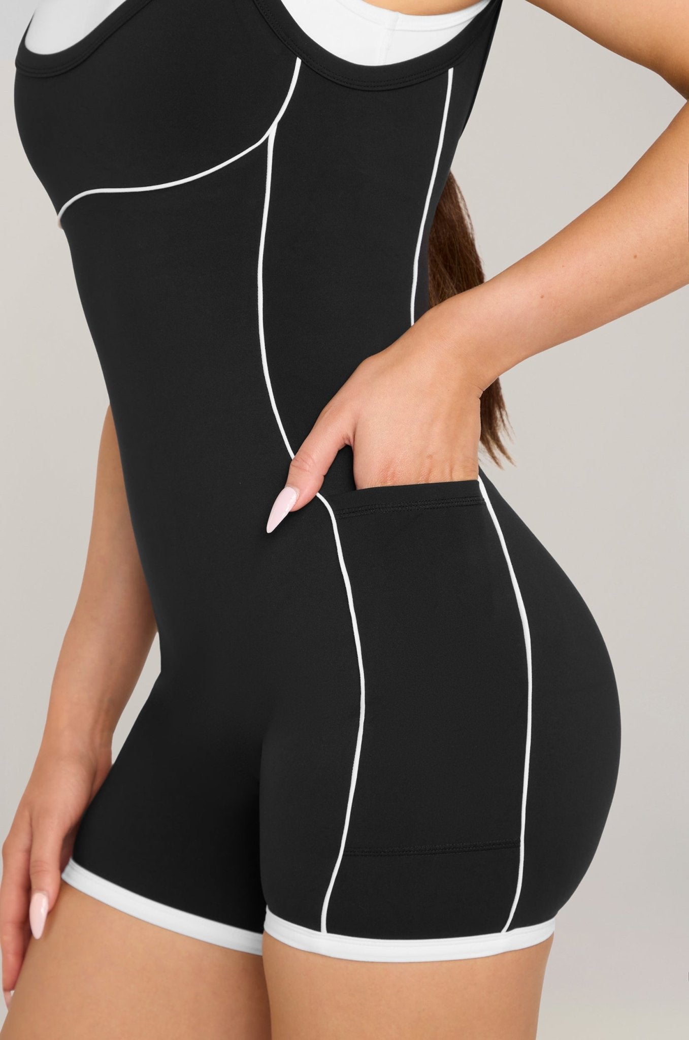 Kate Galliano L/XL Contrast Romper - Black