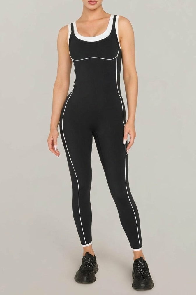 Kate Galliano M/L Contrast Jumpsuit - Black