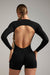 Kate Galliano M/L Long Sleeve Backless Romper - Black