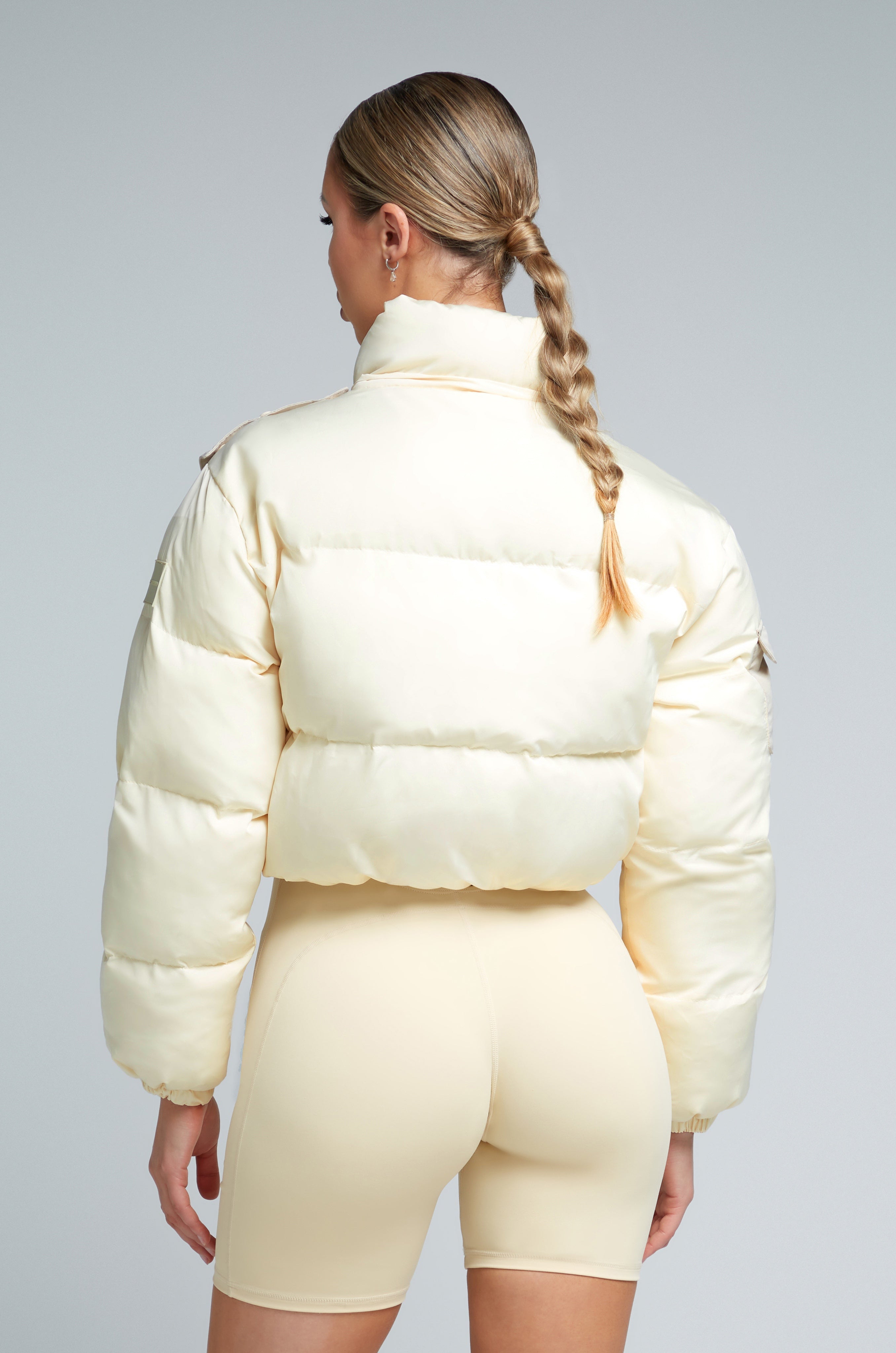 Kate Galliano Puffer jacket M/L W23/24 KG CROPPED PUFFER JACKET - CREAM