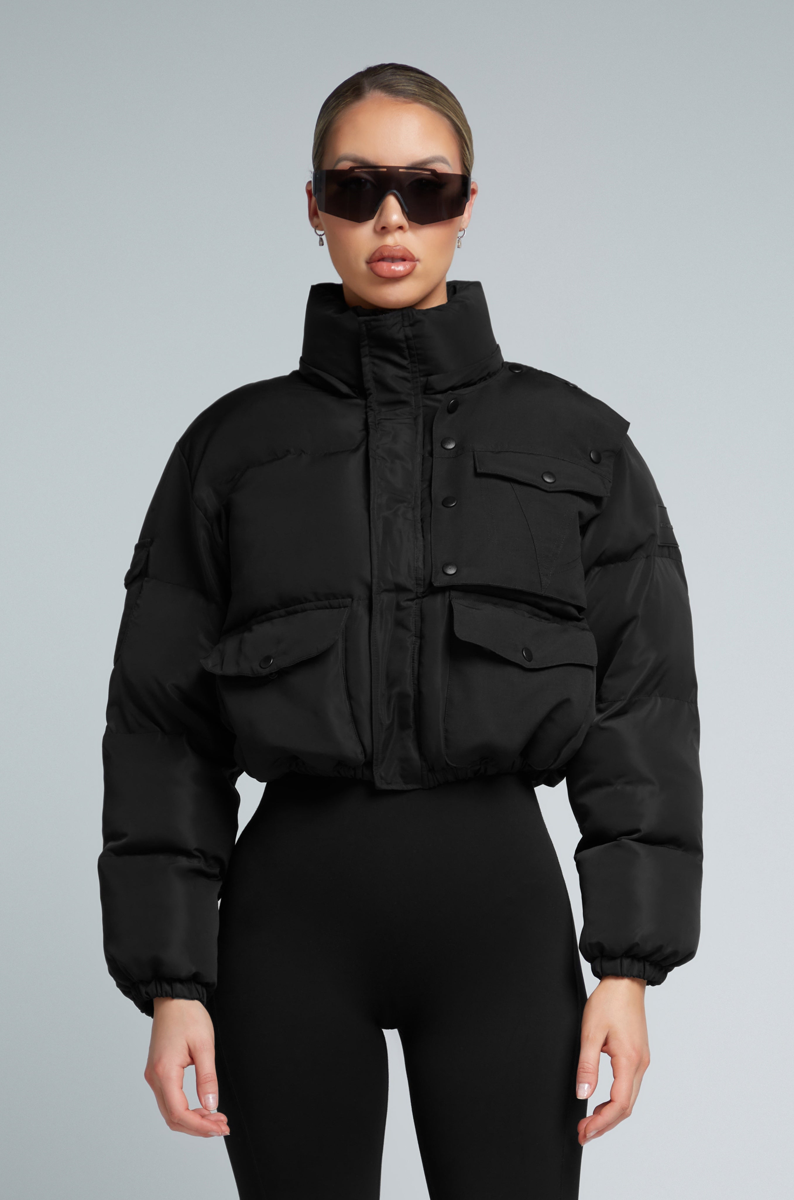 Kate Galliano Puffer jacket S/M W23/24 KG CROPPED PUFFER JACKET - BLACK