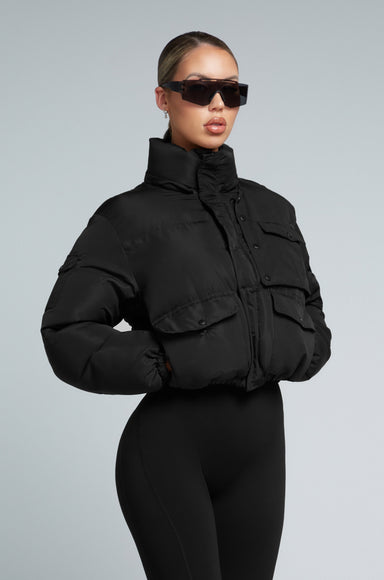 Kate Galliano Puffer jacket XS/S W23/24 KG CROPPED PUFFER JACKET - BLACK
