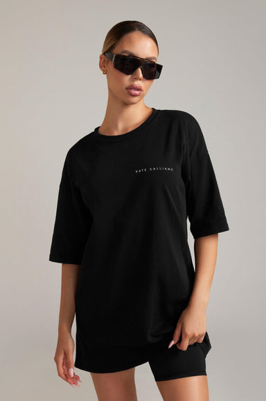 Kate Galliano S/M Oversized BF T-Shirt - Black