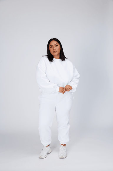  LUXE 23 Tracksuit Pants - White | Be Activewear