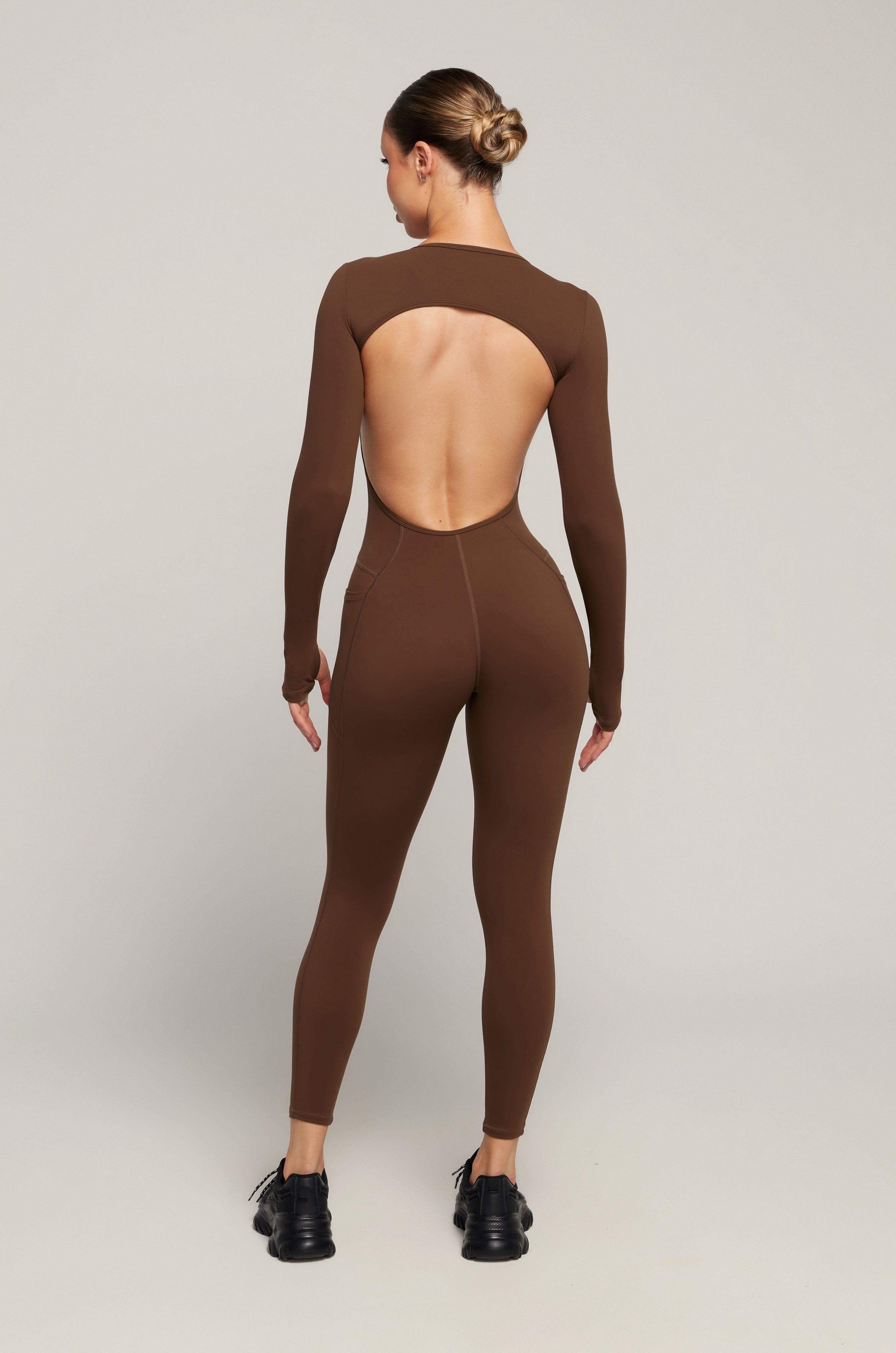 Kate Galliano Unitards XS/S Long Sleeve Jumpsuit - Cacao