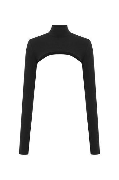 Kate Galliano XS/S High Neck Shrug - Black