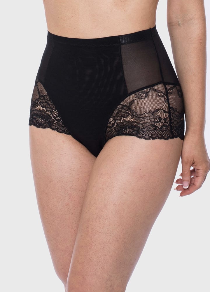 LaSculpté Shapewear 10 / Black Lace Light Control Full Brief