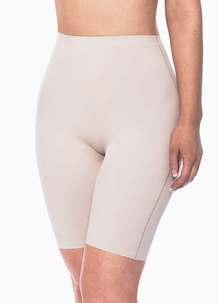 LaSculpté Shapewear 10 / Nude Microfiber Seamless Mid Thigh Shorts
