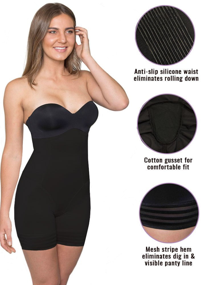 LaSculpte Shapewear Firm Control High Waisted Shorts