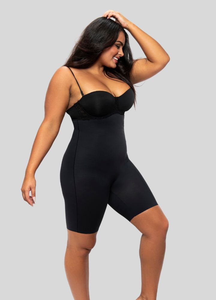 LaSculpté Shapewear Microfiber Seamless High Waisted Shorts