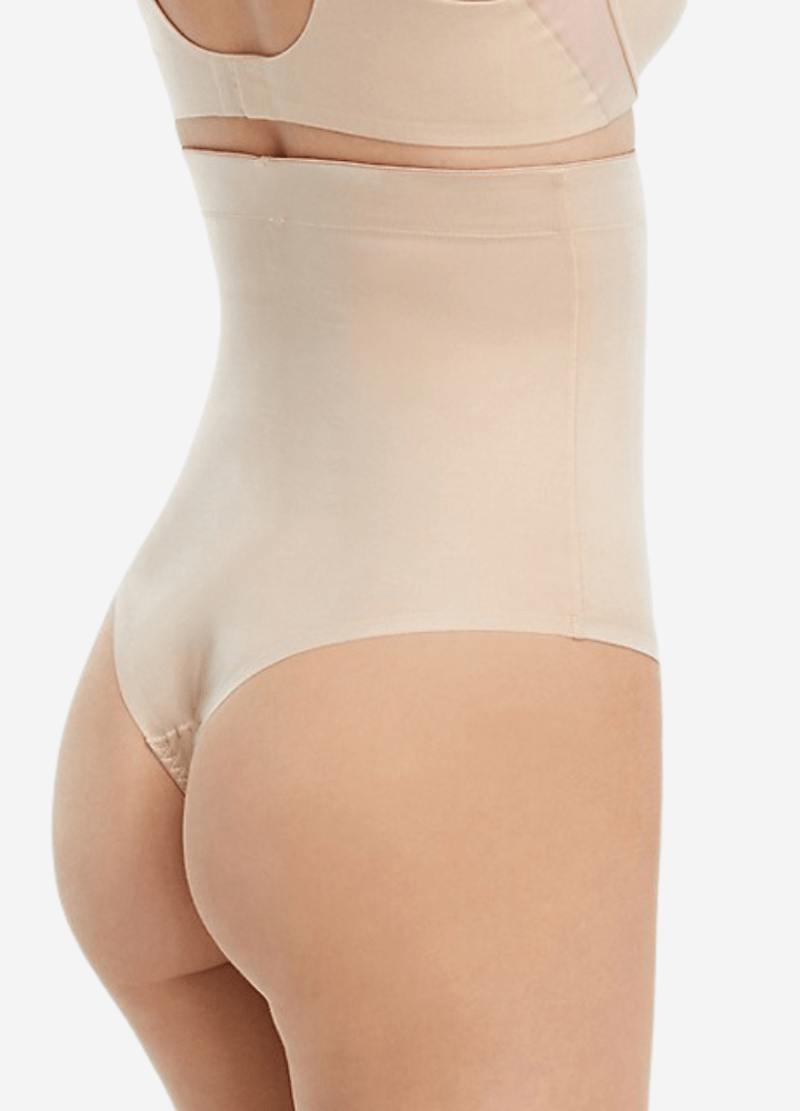 LaSculpte Shapewear Microfiber Seamless High Waisted Thong