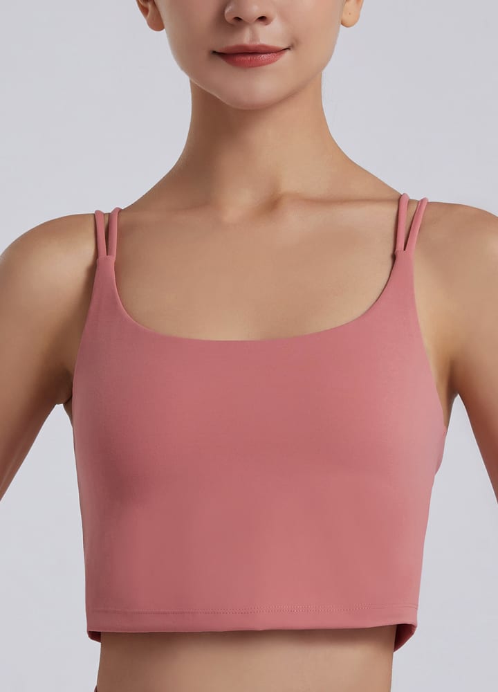 LaSculpté Sports Bras 8 / Pink 2 in 1 Long Line Sports Bra