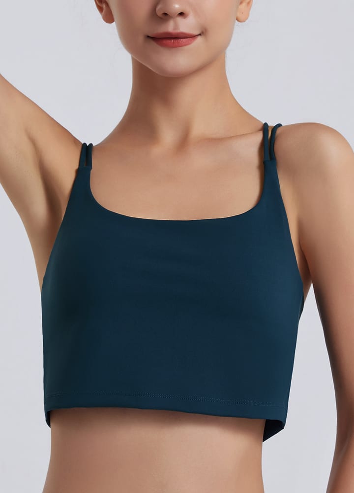 LaSculpté Sports Bras 8 / Teal 2 in 1 Long Line Sports Bra