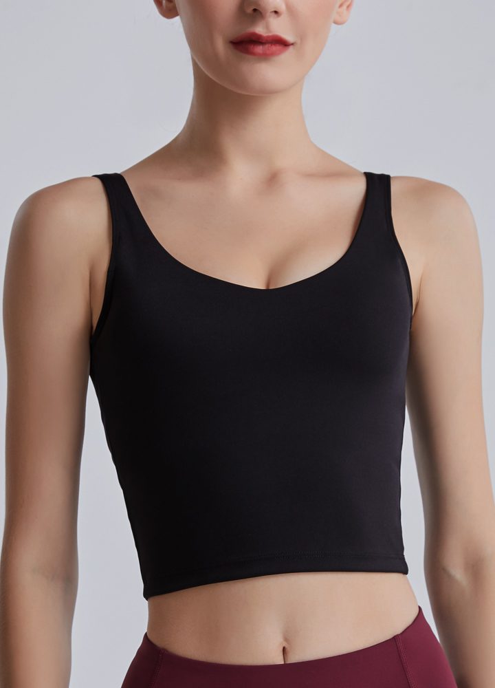 LaSculpté Tank Tops Black / 8 Women's Tank Top with Built in Bra