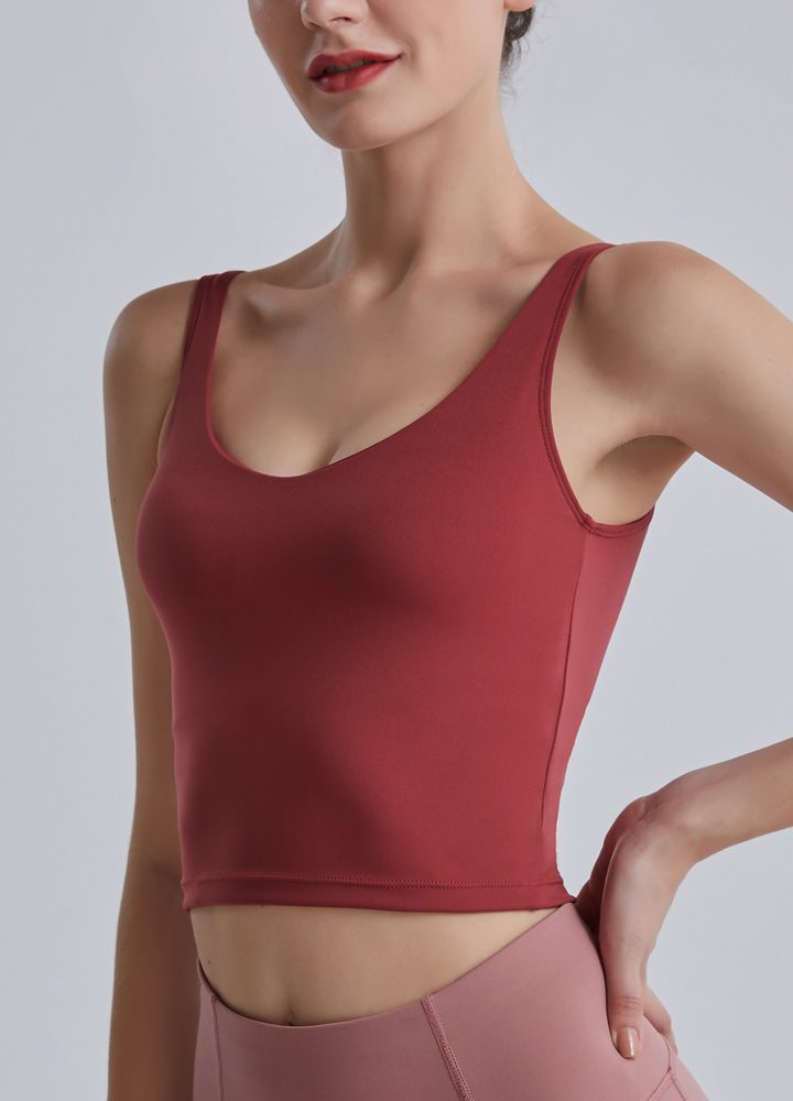 LaSculpté Tank Tops Red / 8 Women's Tank Top with Built in Bra