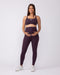 Maternity Everyday Pocket Leggings Midnight Plum - Muscle Nation maternity leggings, view 7