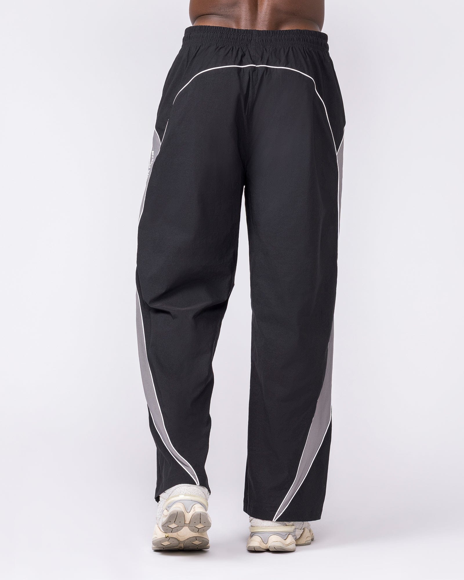 Command Windbreaker Pants Black - Muscle Nation men's trackpants, view 6