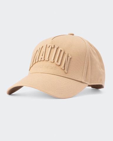 Muscle Nation Accessories Default MN A-Frame Hat - Stone