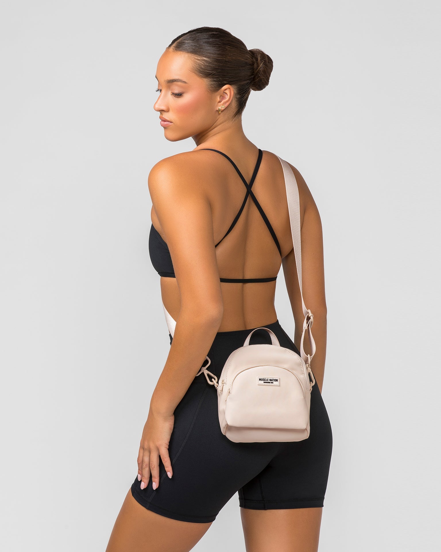 Muscle Nation Bags Default Mini Side Bag - Travertine