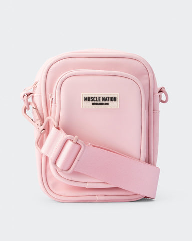 Muscle Nation Bags Default MN Mini Cross Body Bag - Pale Pink